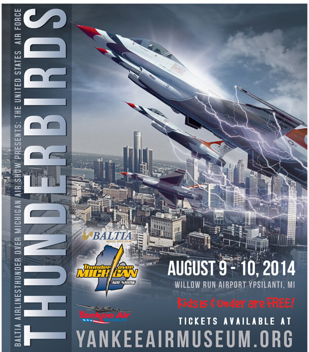 Herb Gillen Air Shows - Example Print Ad - Thunder Over Michigan Air Show
