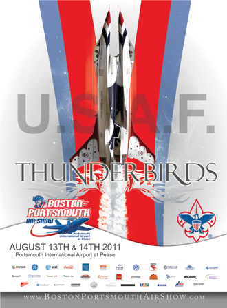 Herb Gillen Air Shows - Example Poster - Boston Portsmouth Air Show